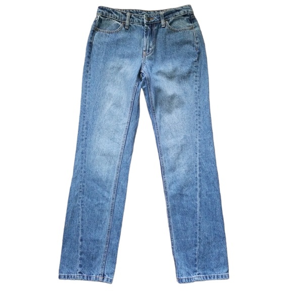 Future Collective Women's Kahlana Barfield Brown Boyfriend Jeans Sz. 0 - Picture 2 of 8